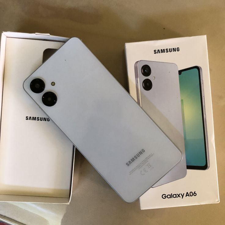 Samsung Galaxy A06 5G unboxing – बॉक्स, फोन और accessories के साथ